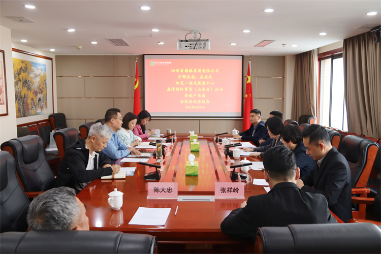 集團(tuán)公司召開與巨野縣委、縣政府，盈澤國際貿(mào)易（山東省）公司，印尼一站式服務(wù)中心，山東魯裕冷鏈物流公司合作洽談座談會