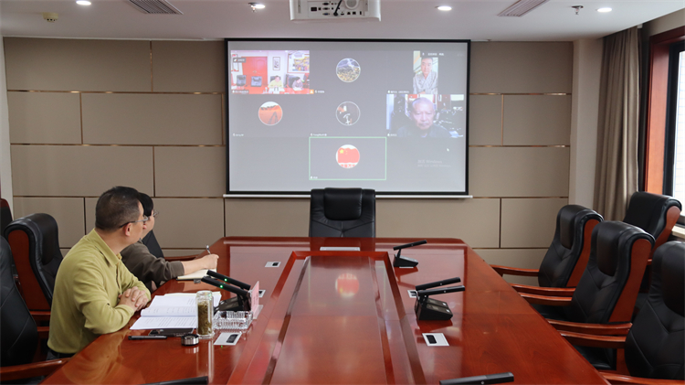 集團公司出席與上海向陽公益基金會、 供銷總社青島公司、國科凱信集團交流合作視頻會